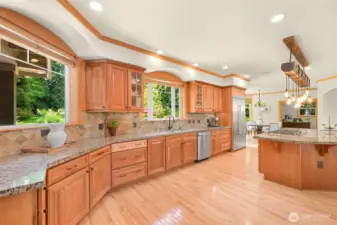 Plenty of counter space for cooking and prepping.