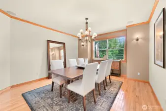 Large formal dining room.