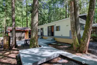 Walk through the trees to your new favorite getaway