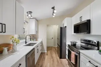 Open and airy with fantastic flow through to the rest of the house, this kitchen is the central heart of the house.
