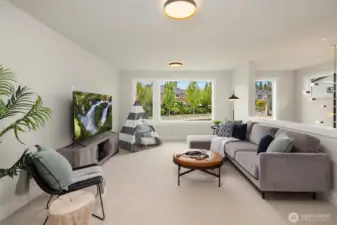 Large open second floor bonus room