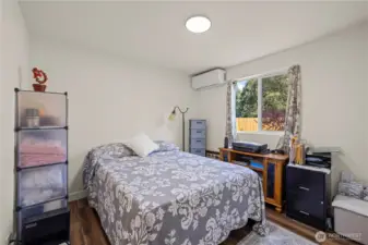 Second Bedroom, with   unit to stay cool in summer and warm in winter.