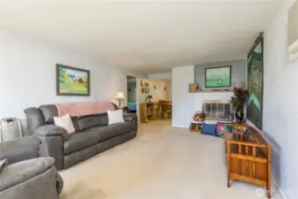 Living room view from the entrancy