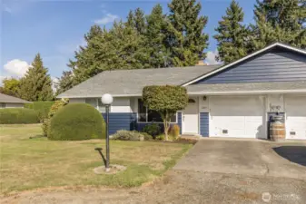 Attached 1-car garage plus a deep driveway