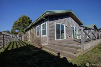 Off the south side you'll find a lovely back deck perfect for summer gatherings.