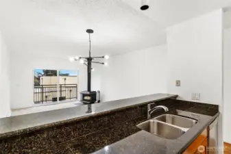 Prep dinner, watch TV, enjoy view or visit with company