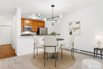 Dining area or extended living area- Virtually staged