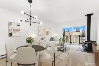 View from hallway - Virtually staged