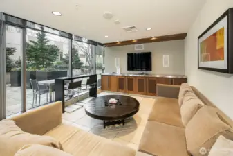 Take in a sporting event on TV or just curl up with a book, this comfortable TV room is available for you.