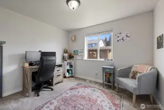 Bedroom #3 currently used as an office
