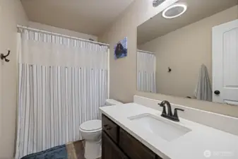 Hallway bathroom