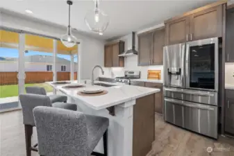 Full Tile Backsplash & Undercabinet Lighting