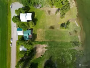 Aerial of Home and Garage/Guest Space