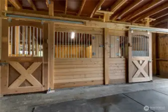 Front of stall view