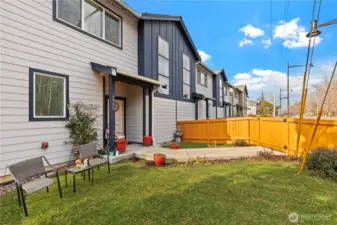 Fully fenced yard for added privacy.
