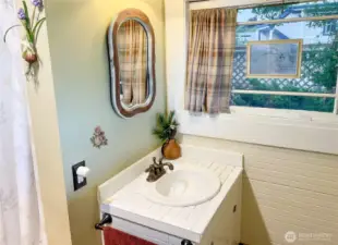 3/4 bath off studio and for guests