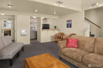 Club house living/kitchen