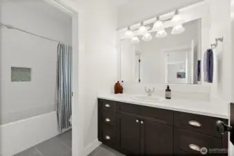 Second Bathroom, Between Two Secondary Bedrooms.