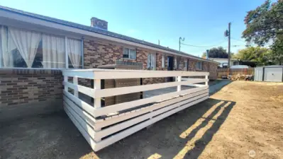 Back of home/Deck