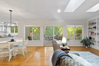 Indoor/outdoor living on the big back deck.