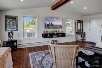 ~door in family room leads out to carport for easy owner access