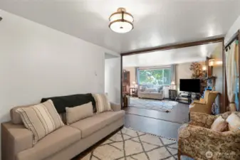 Extra living room space gives you plenty of space to relax inside!