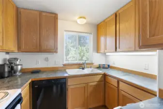 Wheelchair turnaround space in kitchen, too!