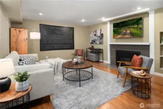 The lower level features this 3rd bedroom or second lounge area if preferred. 3 kids were raised in the house with this lower bedroom shared by the boys.