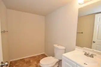 Half bath basement