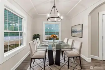 Virtually Staged Dining Room
