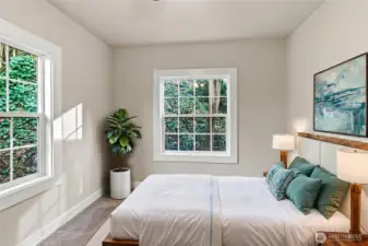 Virtually Staged Main level bedroom