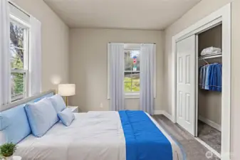 Virtually Staged Main level bedroom