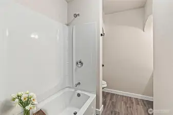 Virtually Staged full bath main floor