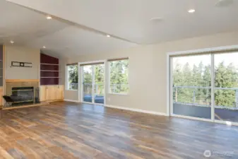 Wired with speakers in almost every room for sourround sound.