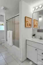 The second full Bath is conveniently located between the second and third bedrooms.