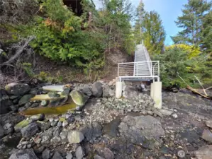 Stairway to your own private beach