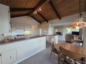 kitchen, dining room, looking toward living room