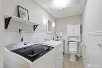 Lower Laundry Room and 1/2 Bath