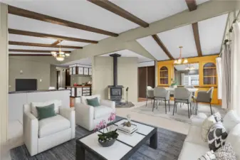 This photo is virtually staged.