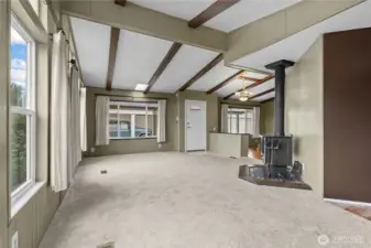 Another angle of living/dining area.