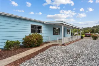 Looking toward the front door and patio, this home has been well taken care of and is move in ready and waiting for you.