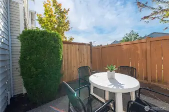Al fresco dining space