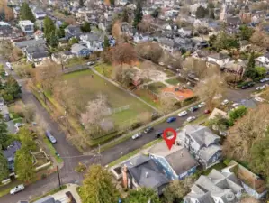 Approx. 1 million dollars budgeted for renovation of East Queen Anne Playground across the street. See www.engageseattleparks.com