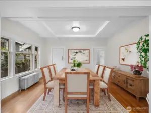 Dining room - far left is kitchen door way, far right is hallway to 2 beds and full bath.