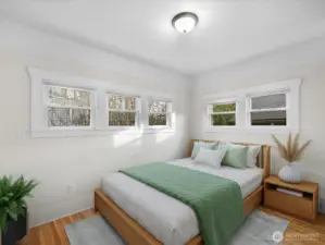 2 of 2 upstairs bedrooms