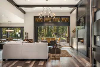 Walls of glass allow the outside in for ultimate tranquility