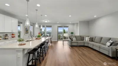 Built in 2021, the home blends modern finishes with a light-filled, open layout.