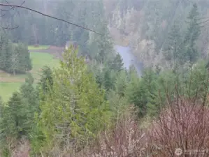 Valley and riverviews possible with some clearing.