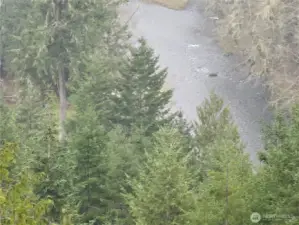 Neighbor has opened his view to the River. Telephoto pic!