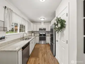 Updated kitchen comes with all appliances